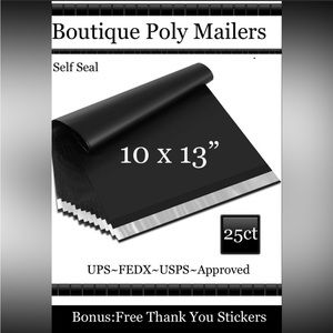 25ct 10x13’ Designer PolyMailers ~BONUS! 25ct Free Thank You Stickers ▪️🆕▪️
